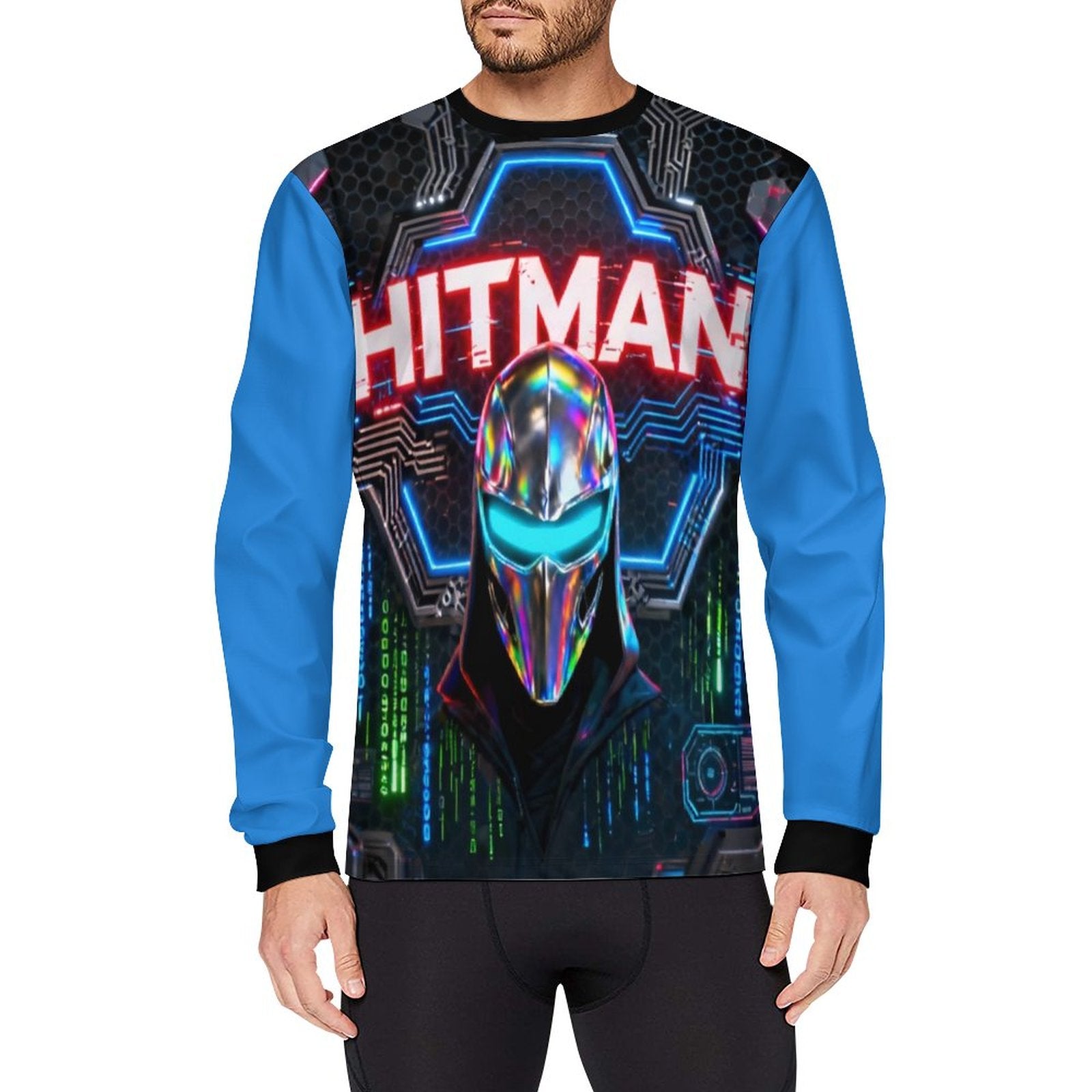 HITMAN INK "COMIC" Men's Workout Long Sleeve