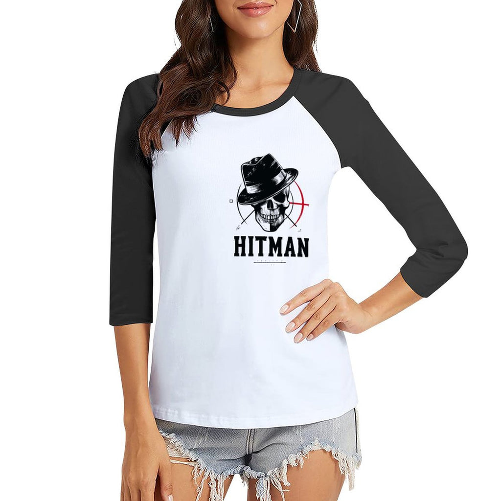 HITMAN INK Women's 3/4 Sleeve T-shirt