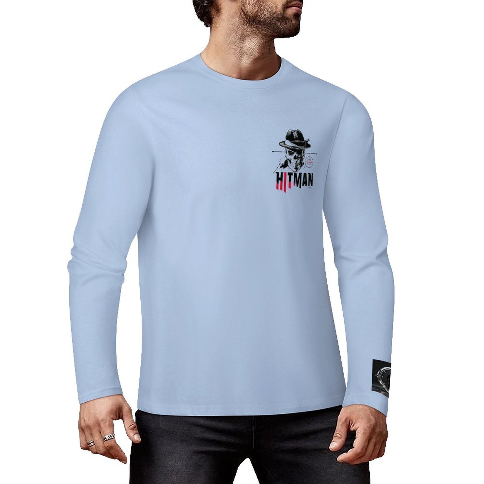 HITMAN INK "X" Cotton Men's Long Sleeve T-shirt