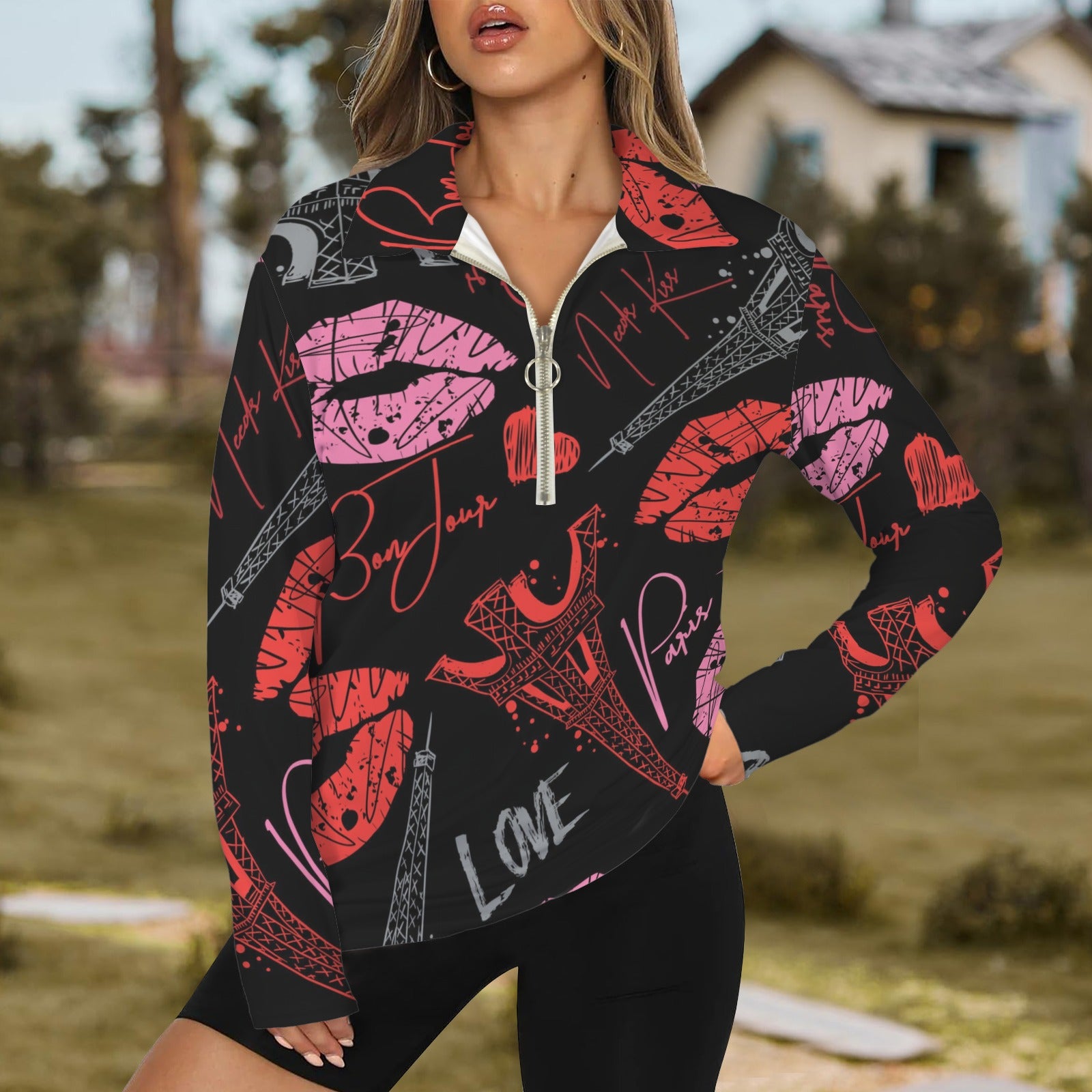 Black& Red Paris Love