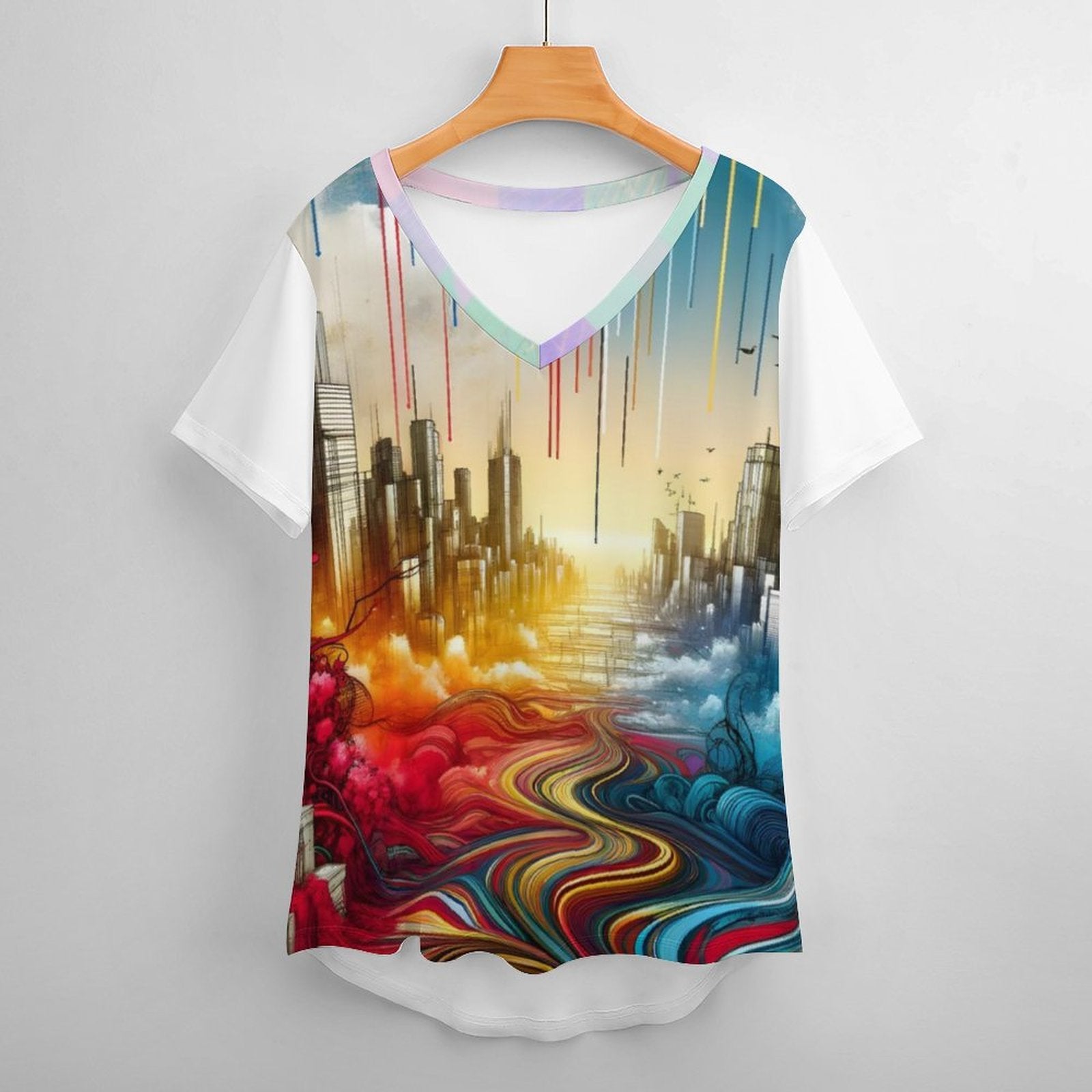 S+L Faux Cotton Custom Short Sleeve T-Shirt Printed Tee