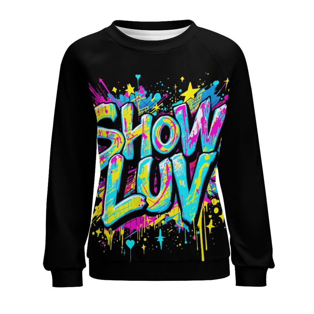 S+L "Paint Splatter" Custom Sweatshirt Designs Raglan Style
