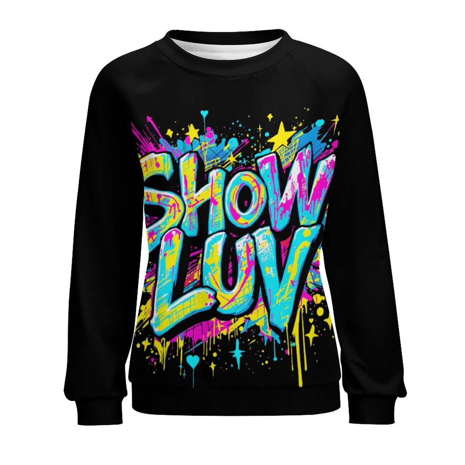 S+L "Paint Splatter" Custom Sweatshirt Designs Raglan Style
