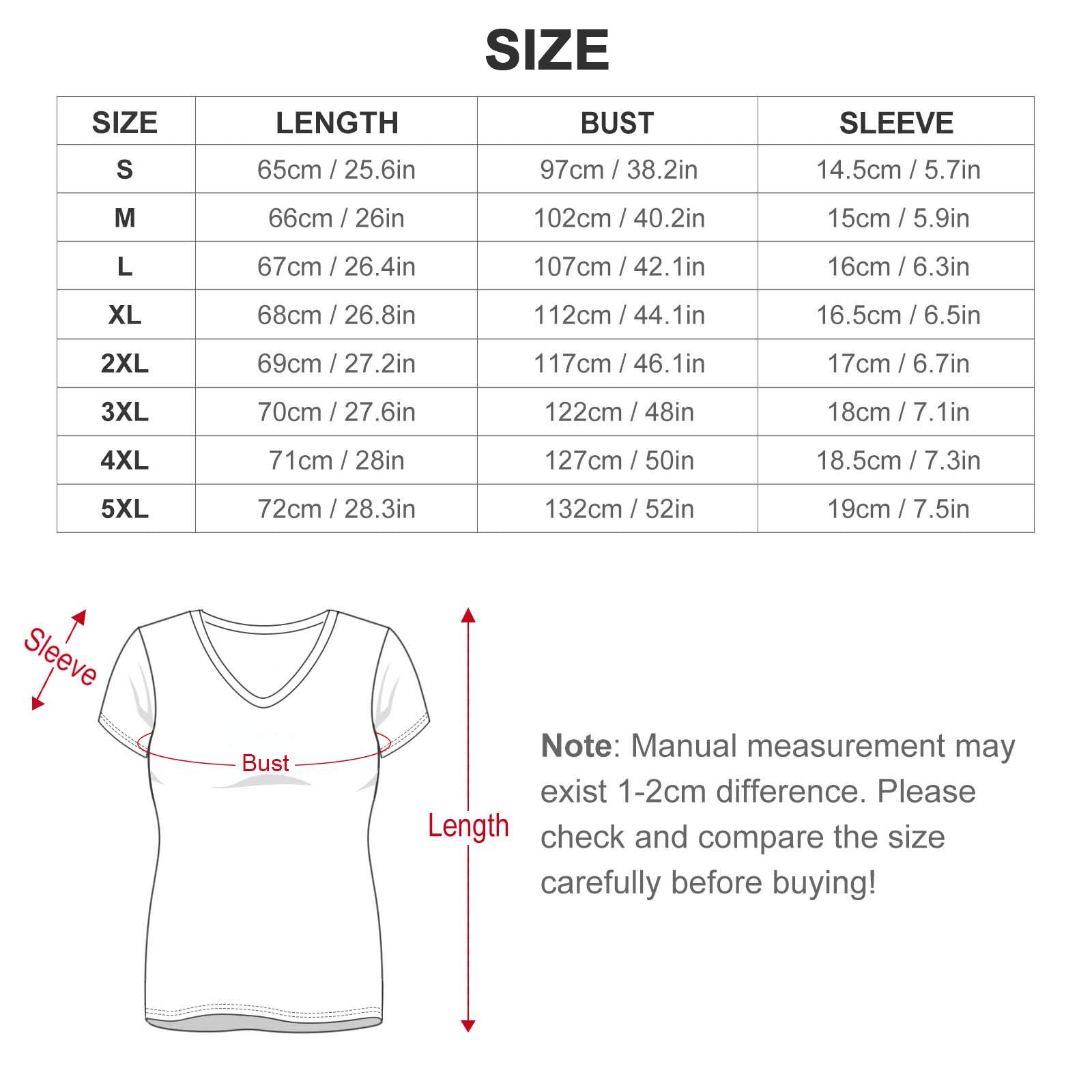 S+L REBEL V-neck Short Sleeve T-Shirt VT