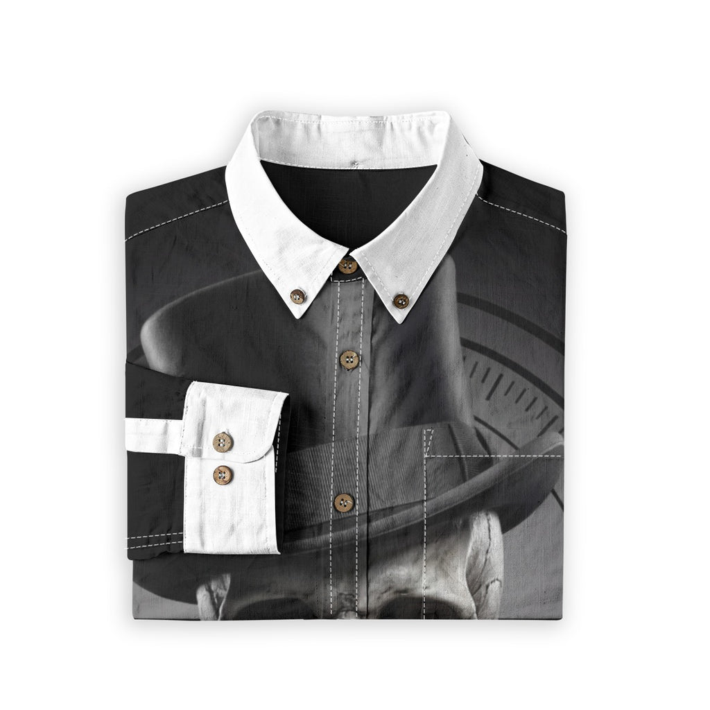 HITMAN ink. Ltd. 25 Men's Casual Lapel Long Sleeve Shirt