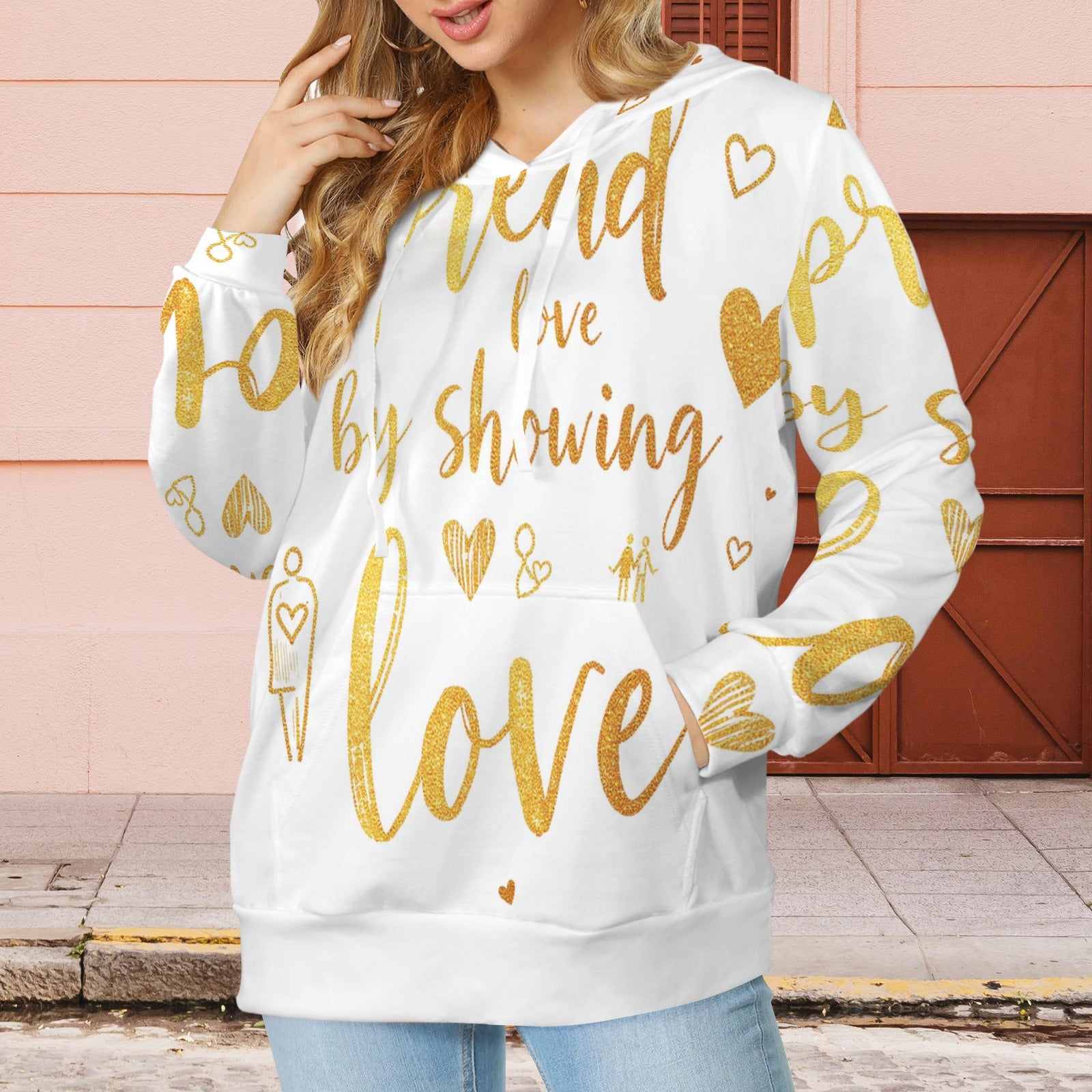 Spread Love White & Gold