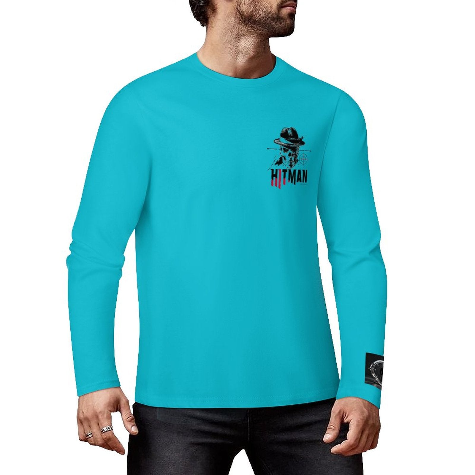 HITMAN INK "X" Cotton Men's Long Sleeve T-shirt