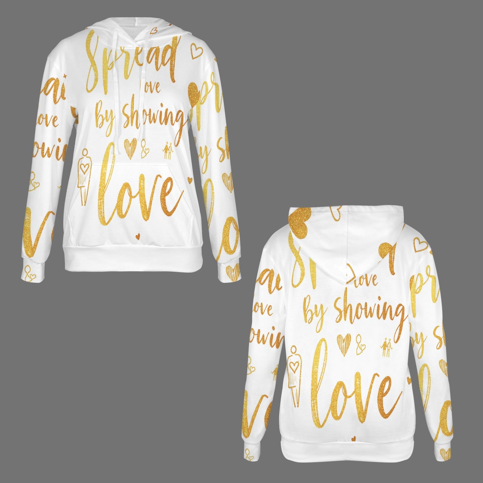 Spread Love White & Gold