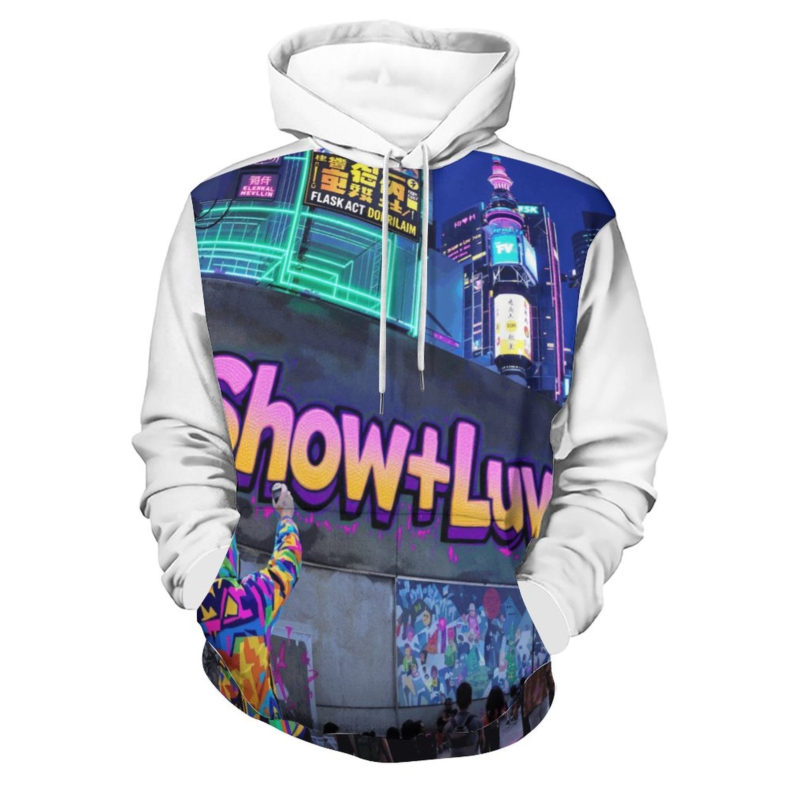 S+L Street Art Hoodie with Double-layer Cap
