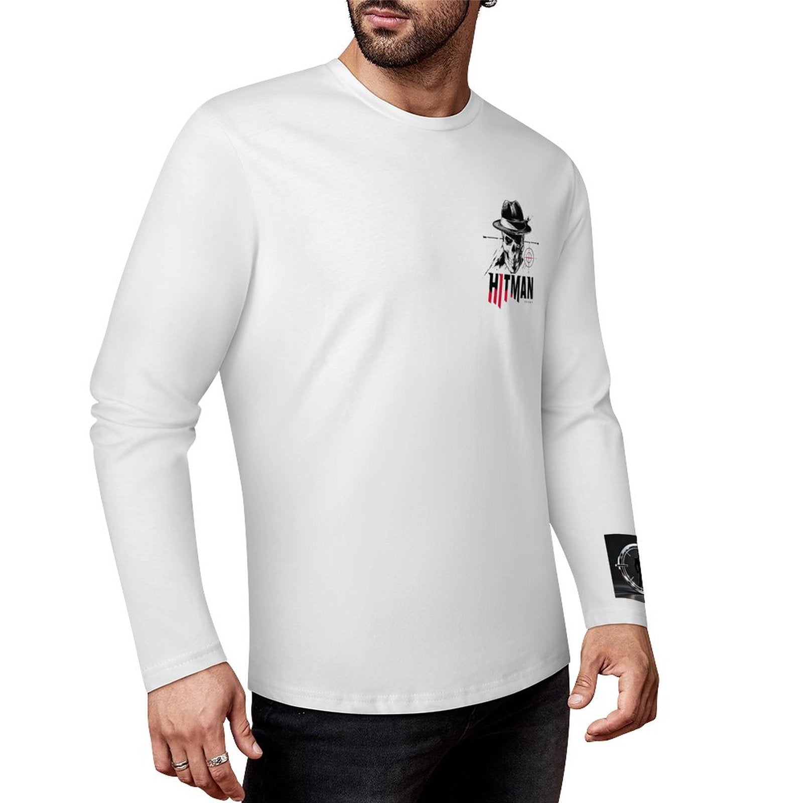 HITMAN INK "X" Cotton Men's Long Sleeve T-shirt