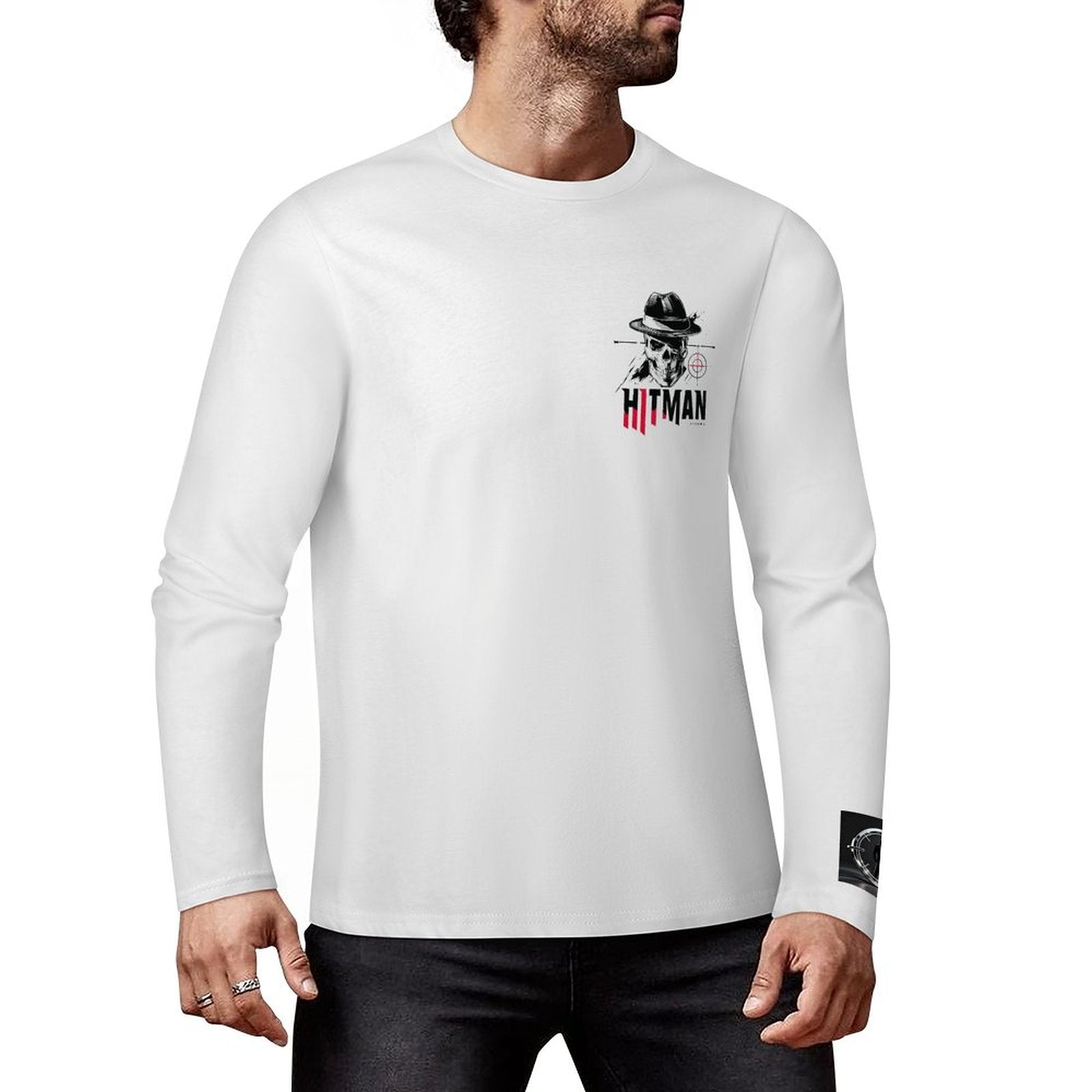 HITMAN INK "X" Cotton Men's Long Sleeve T-shirt