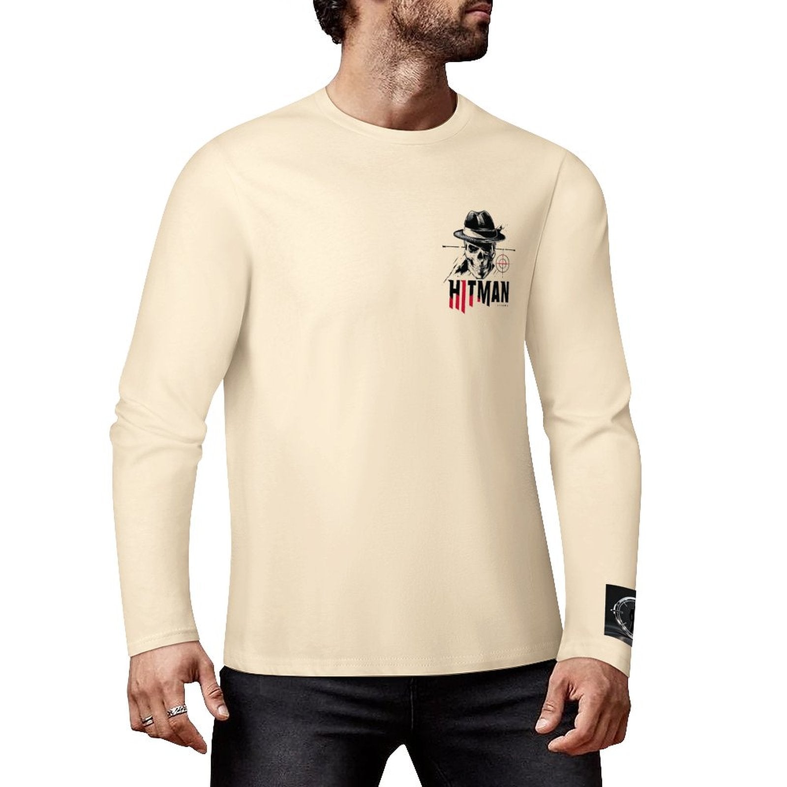 HITMAN INK "X" Cotton Men's Long Sleeve T-shirt