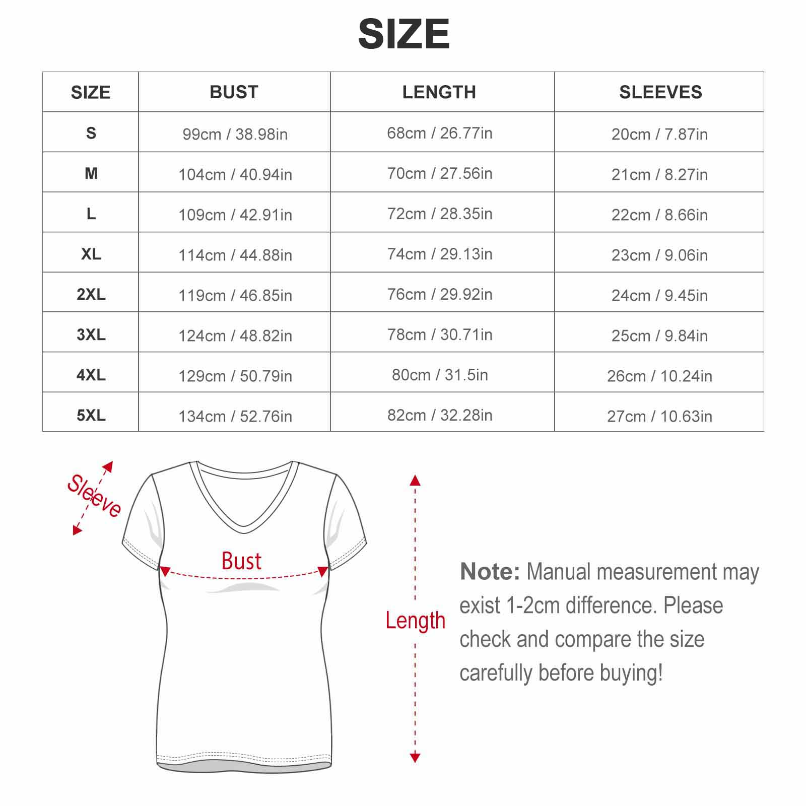 S+L Faux Cotton Custom Short Sleeve T-Shirt Printed Tee