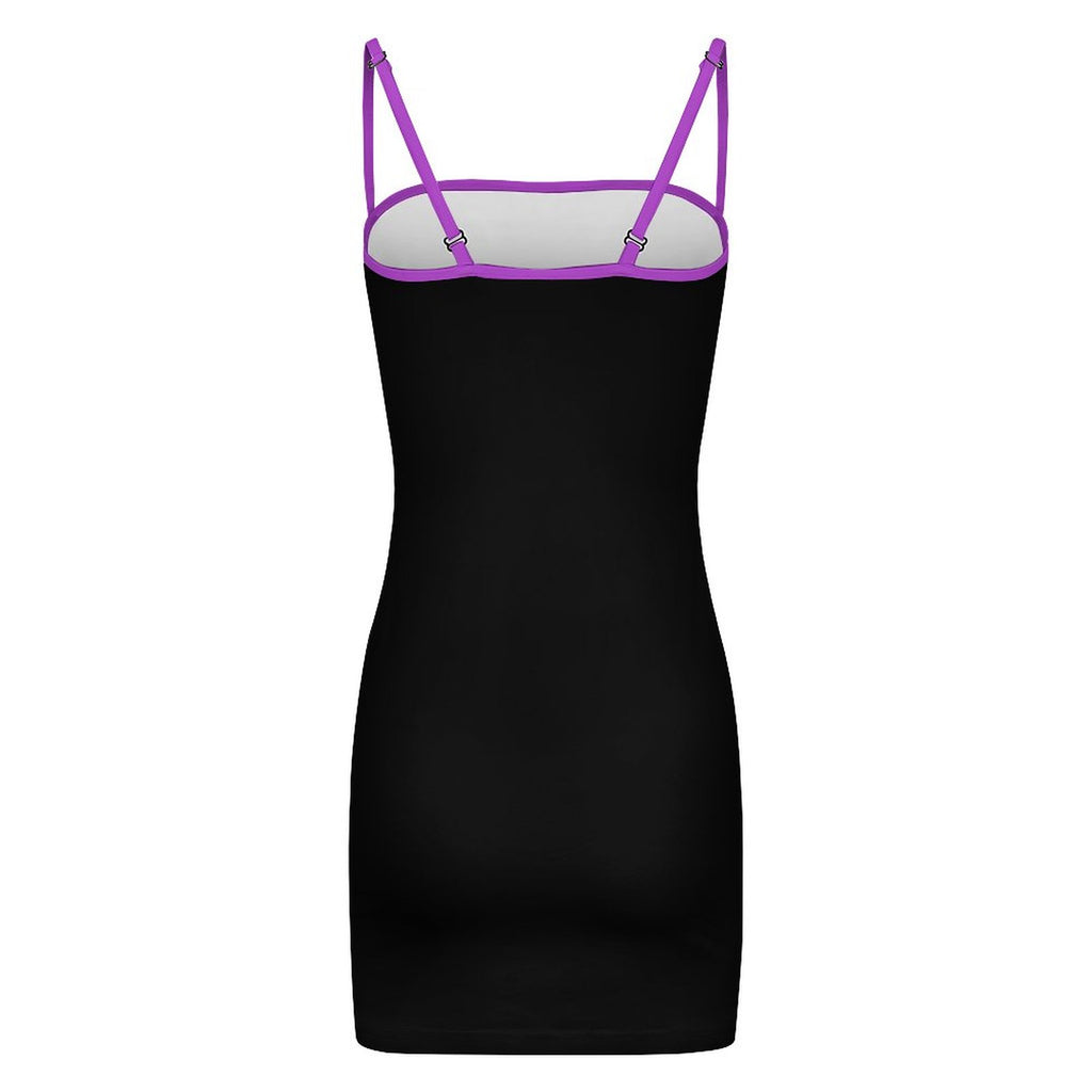 S+L "Paint Splatter" Slim Fit Spaghetti Strap Dress