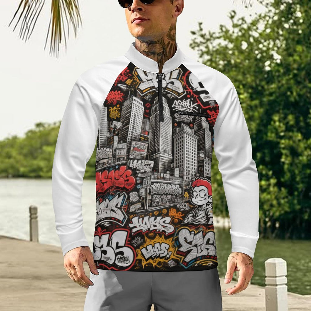 S+L "Graffiti Kid" Stand-up Collar Long Sleeve