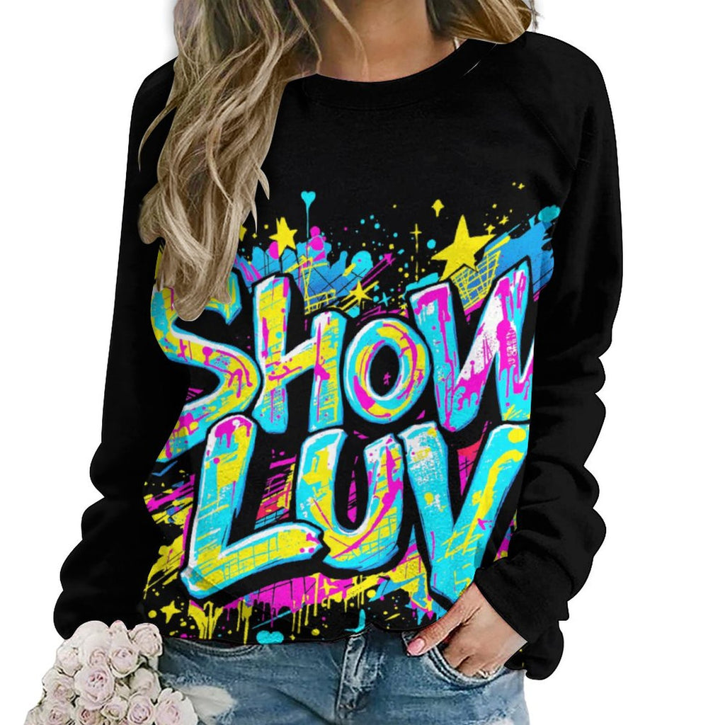 S+L "Paint Splatter" Custom Sweatshirt Designs Raglan Style