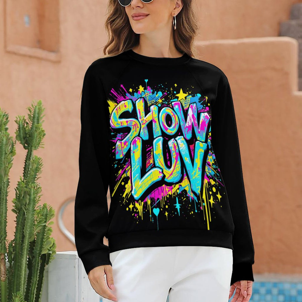 S+L "Paint Splatter" Custom Sweatshirt Designs Raglan Style