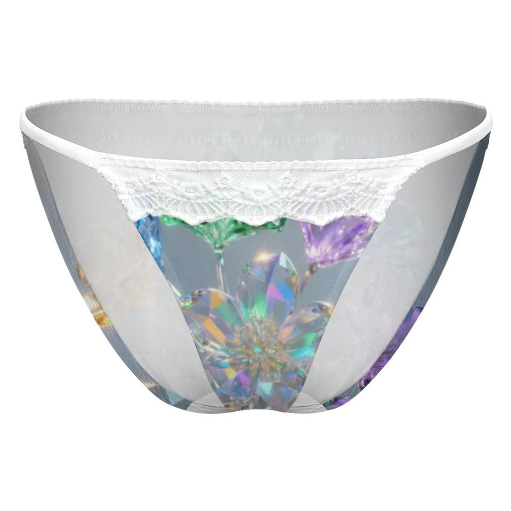 S+L "Crystal Flowers" Lace Thong