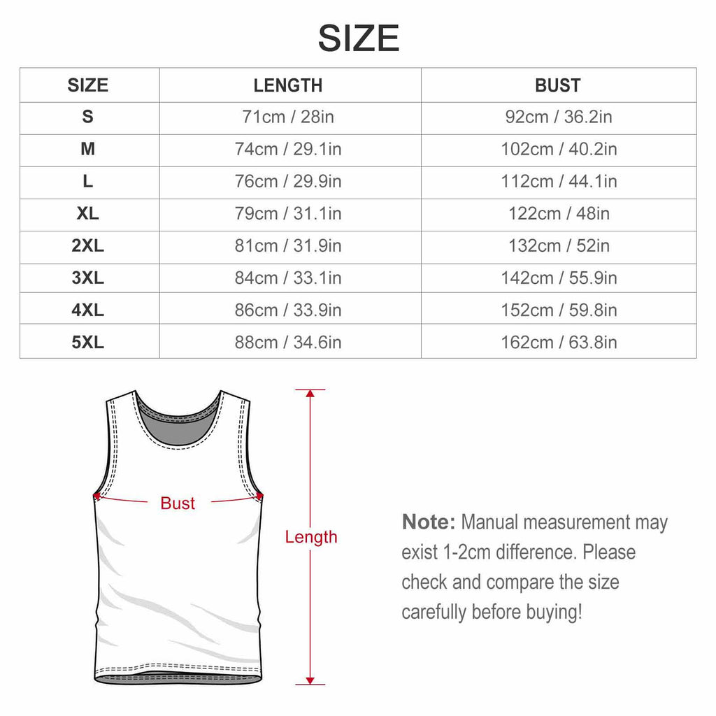 HITMAN INK "Anime" Men's Cotton Tank Top