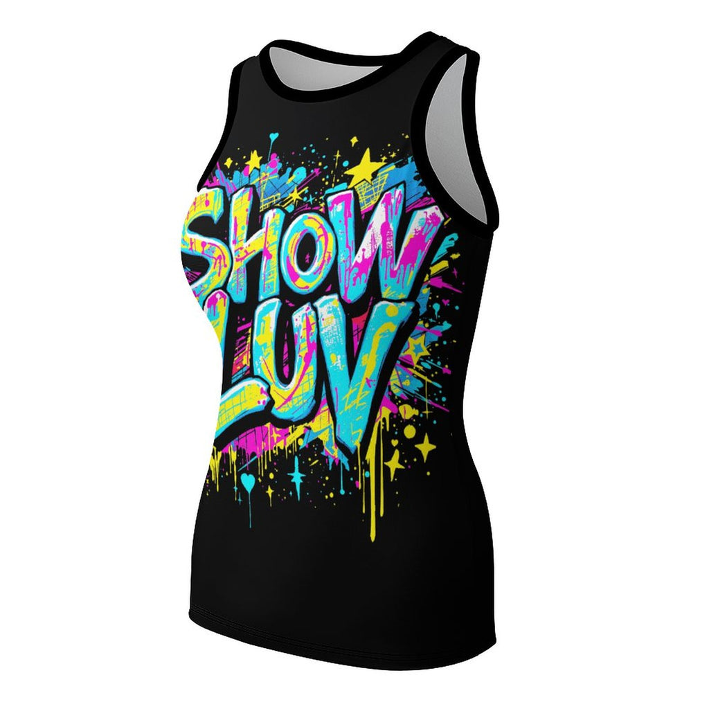 S+L Paint Splatter Short Tank Top