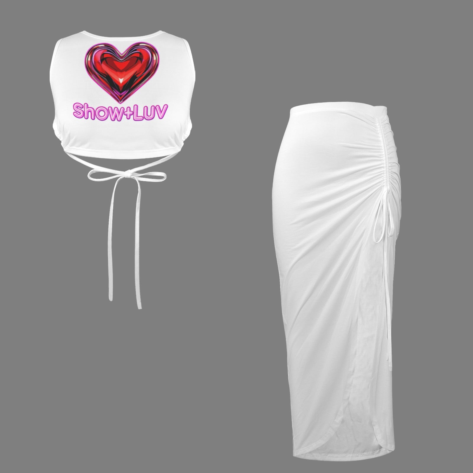 S+L Logo Female 2 Two piece Skirt White