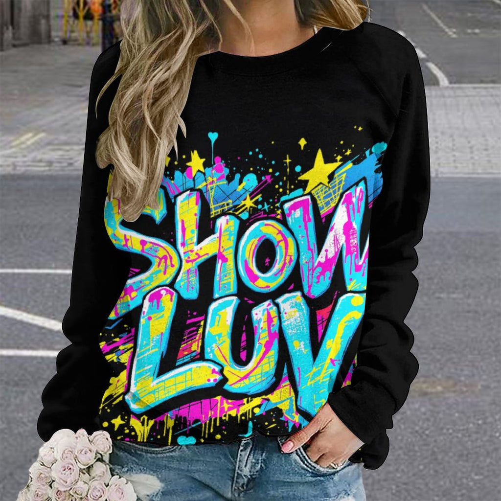 S+L "Paint Splatter" Custom Sweatshirt Designs Raglan Style