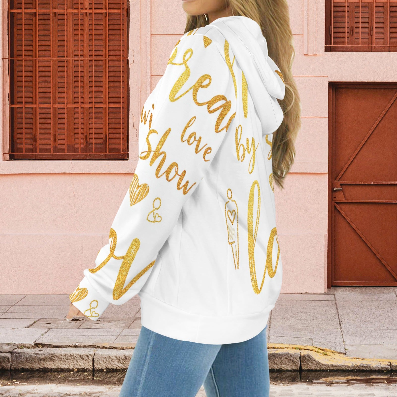 Spread Love White & Gold