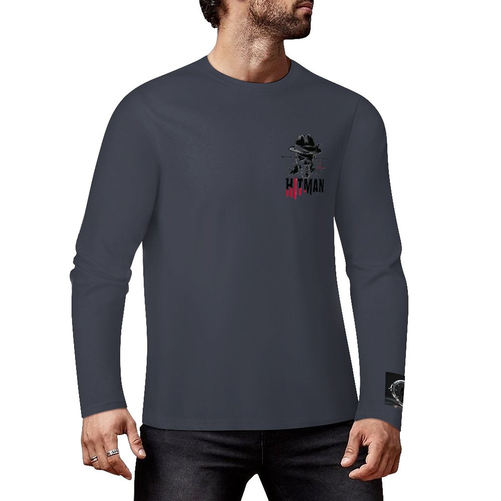 HITMAN INK "X" Cotton Men's Long Sleeve T-shirt