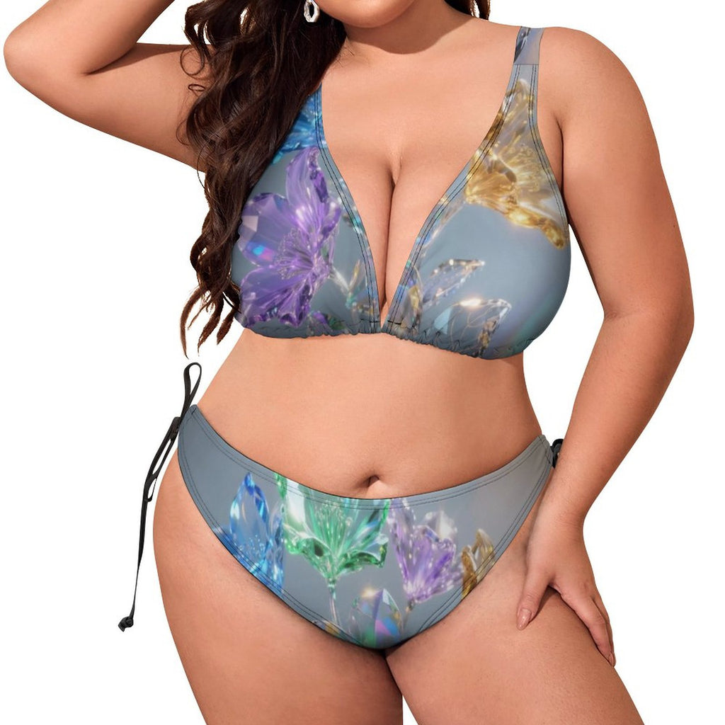 S+L Plus Size Women‘s Halter Bikini Set