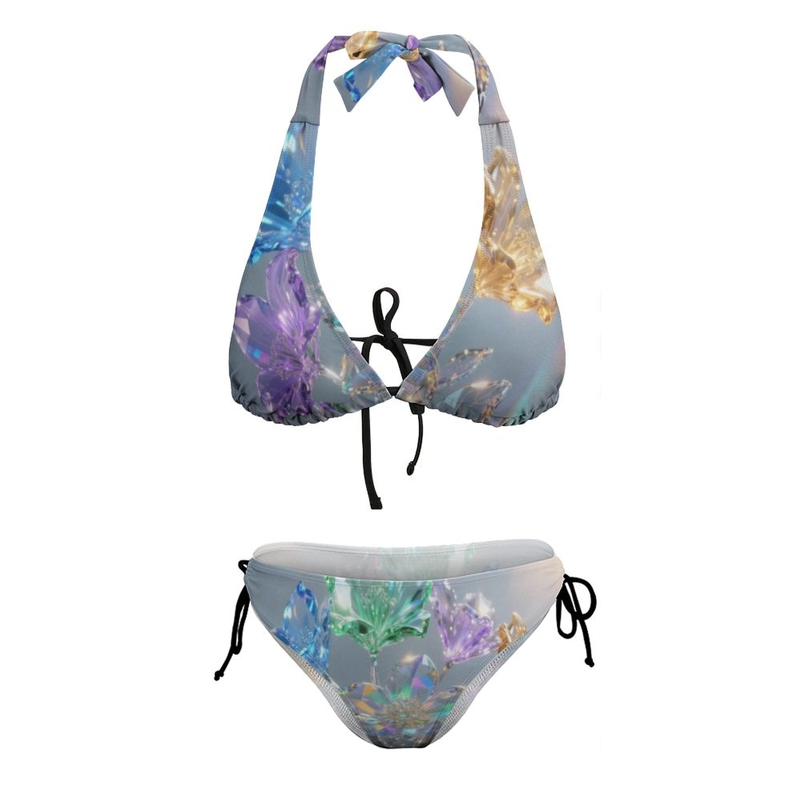 S+L Plus Size Women‘s Halter Bikini Set