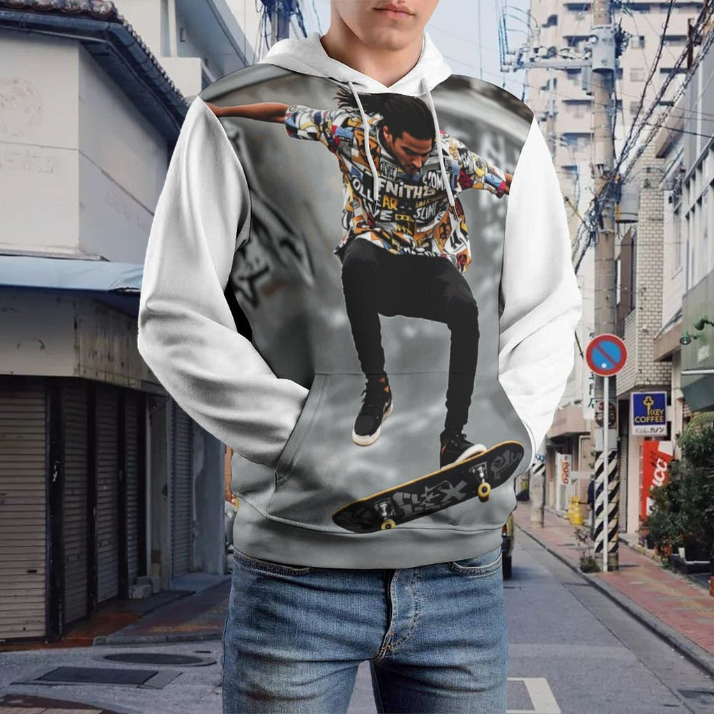 S+L Men's Street Hoodie with Double-layer Cap