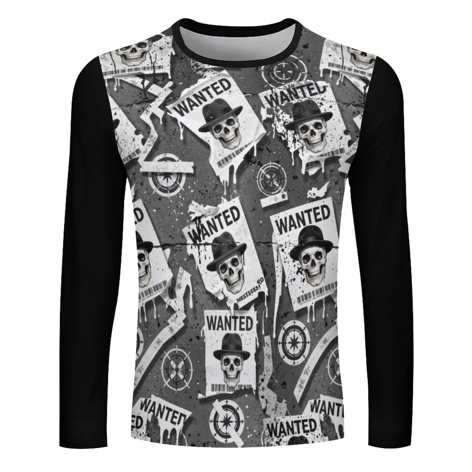 HITMAN INK "WANTED" Men's Cotton LS