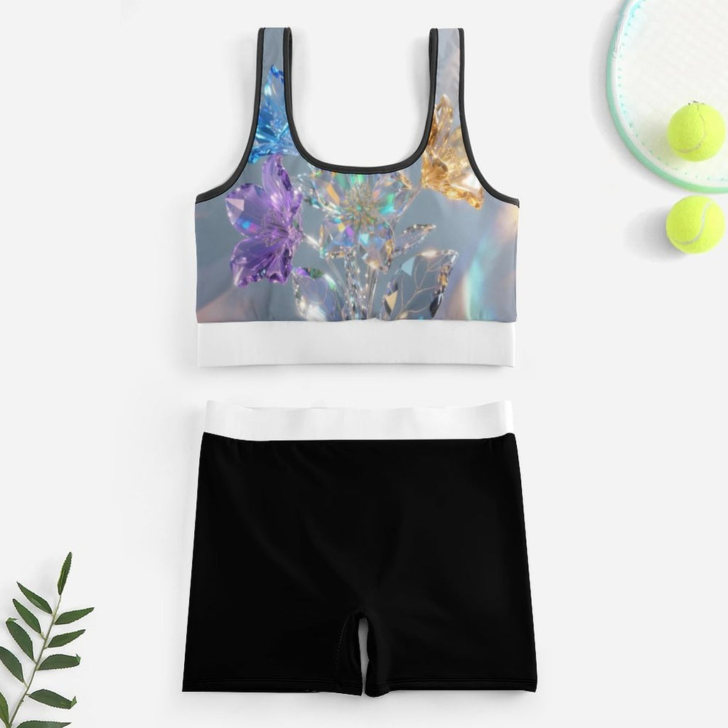 Custom Printed Yoga Workout Outfits YJ052