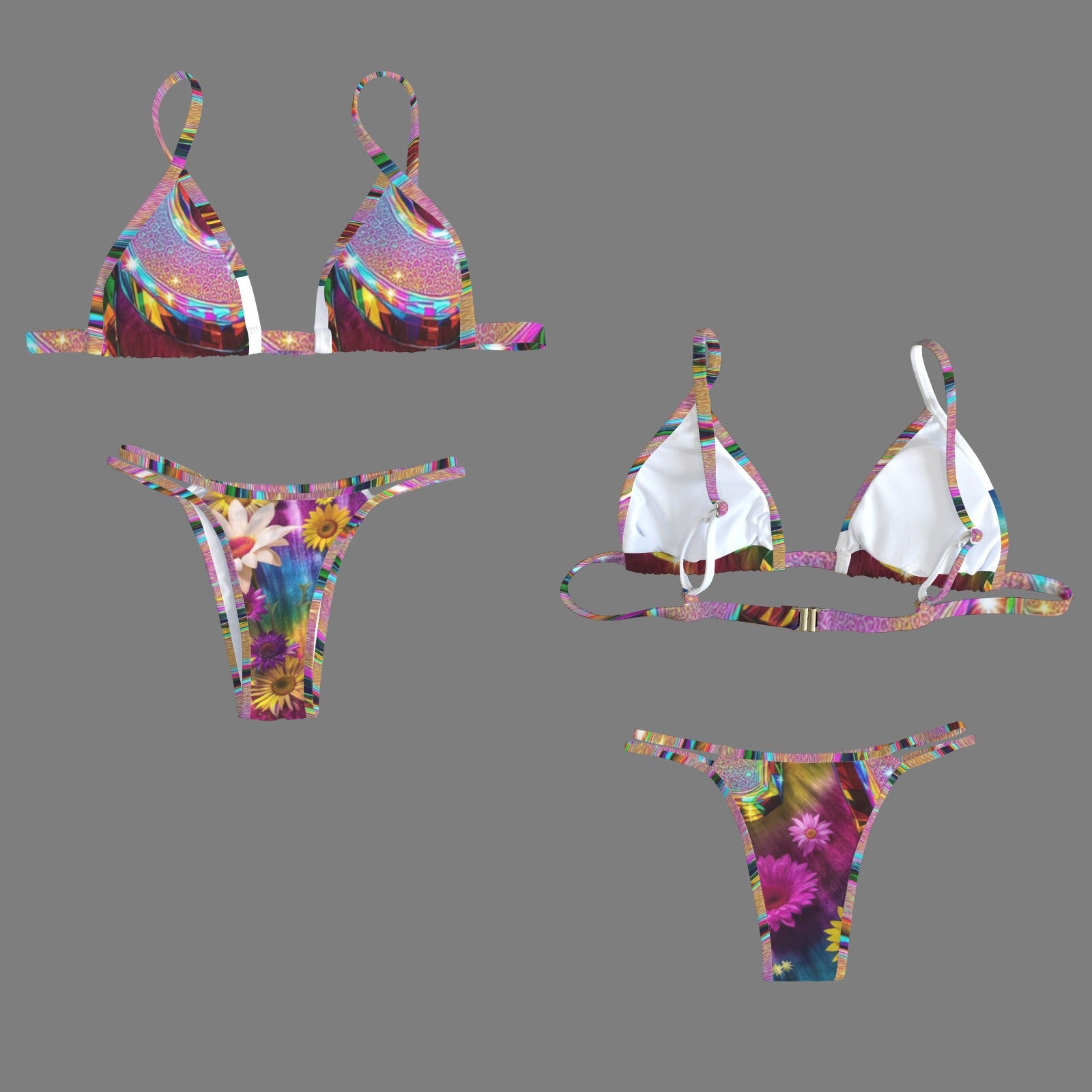 Floral Tie-Dye bikini