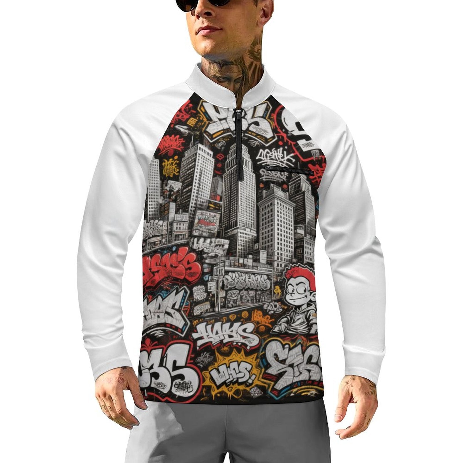 S+L "Graffiti Kid" Stand-up Collar Long Sleeve