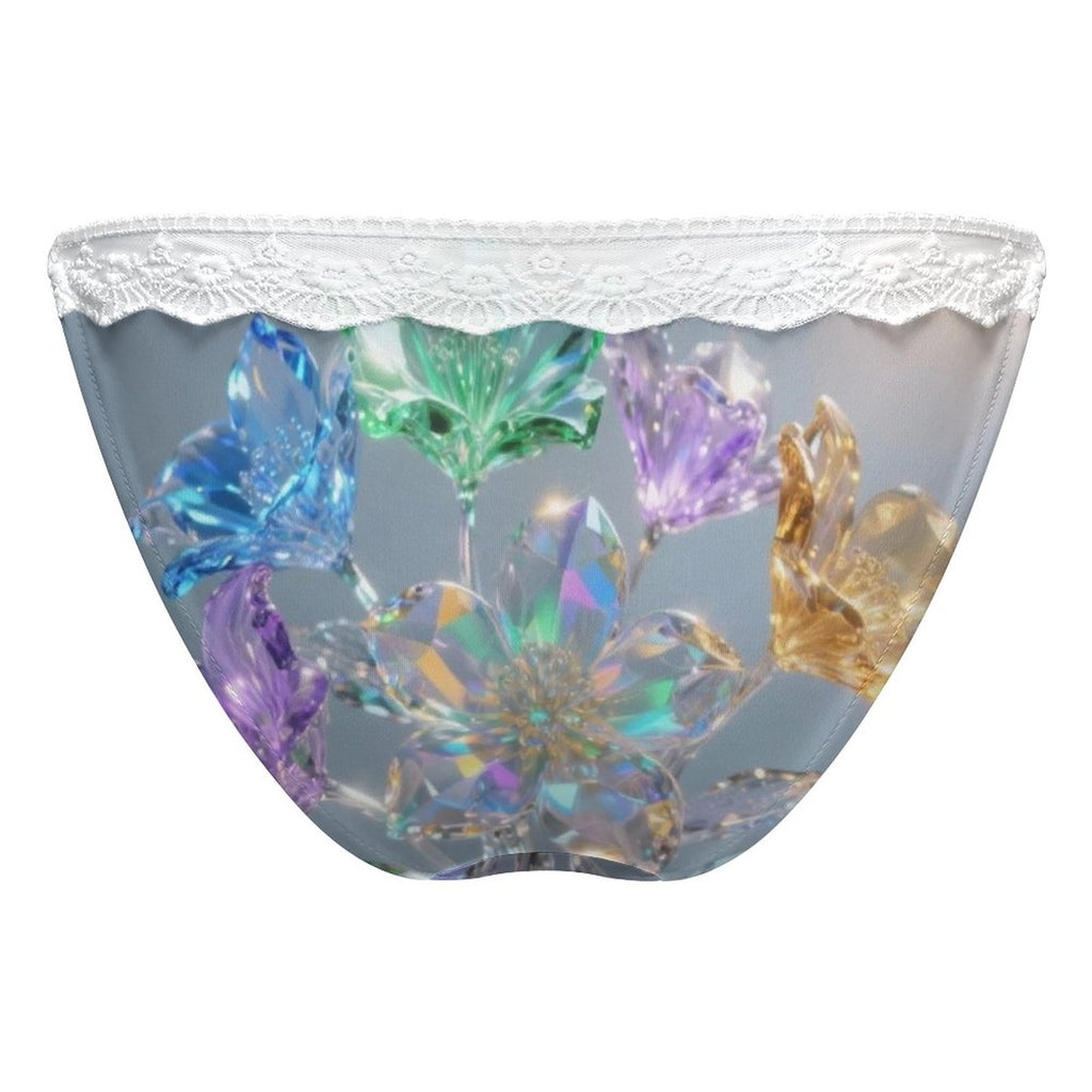 S+L "Crystal Flowers" Lace Thong