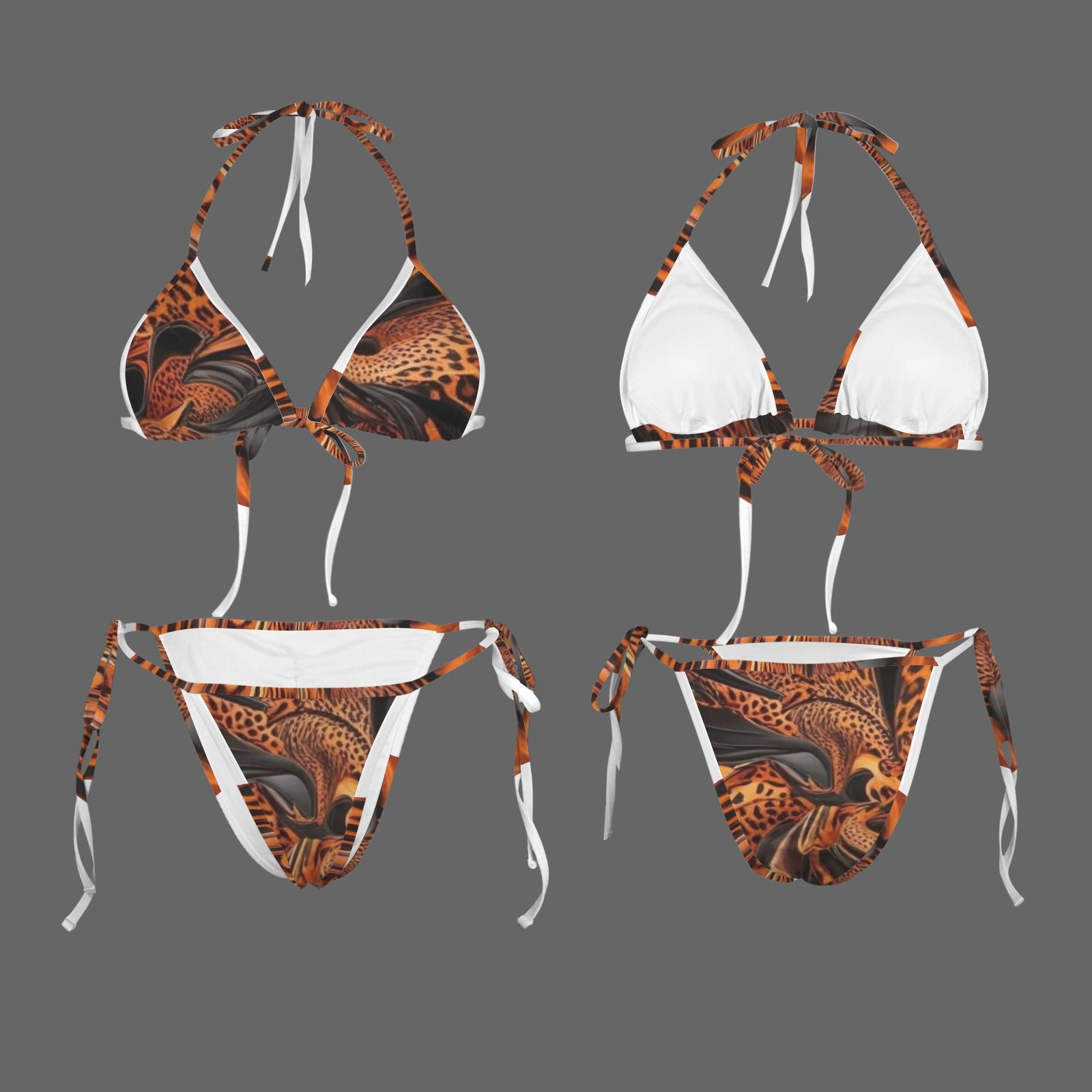 S+L Animal Style Exclusive Halter String Bikini Set {2}