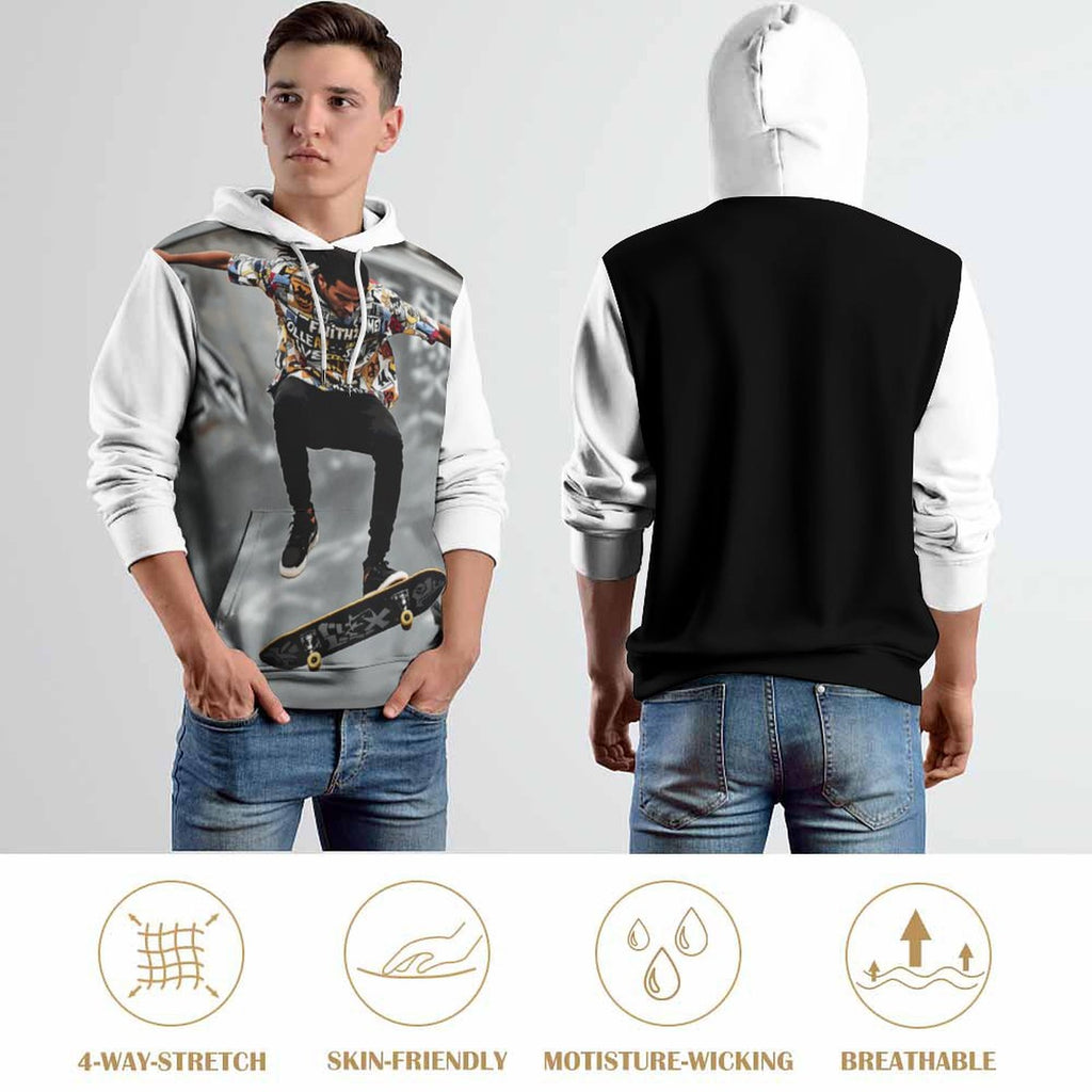 S+L Men's Street Hoodie with Double-layer Cap