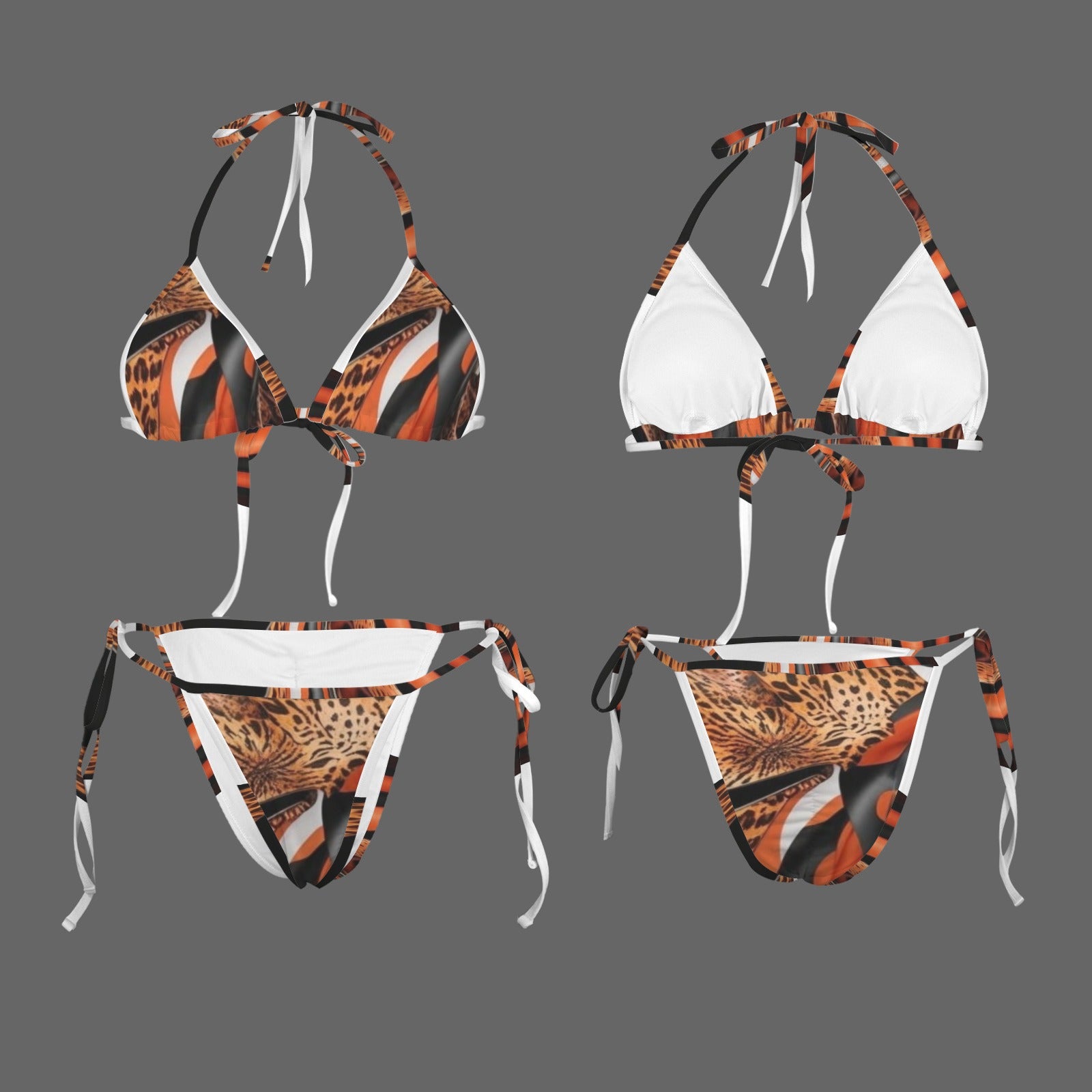 S+L Animal Style Exclusive Halter String Bikini