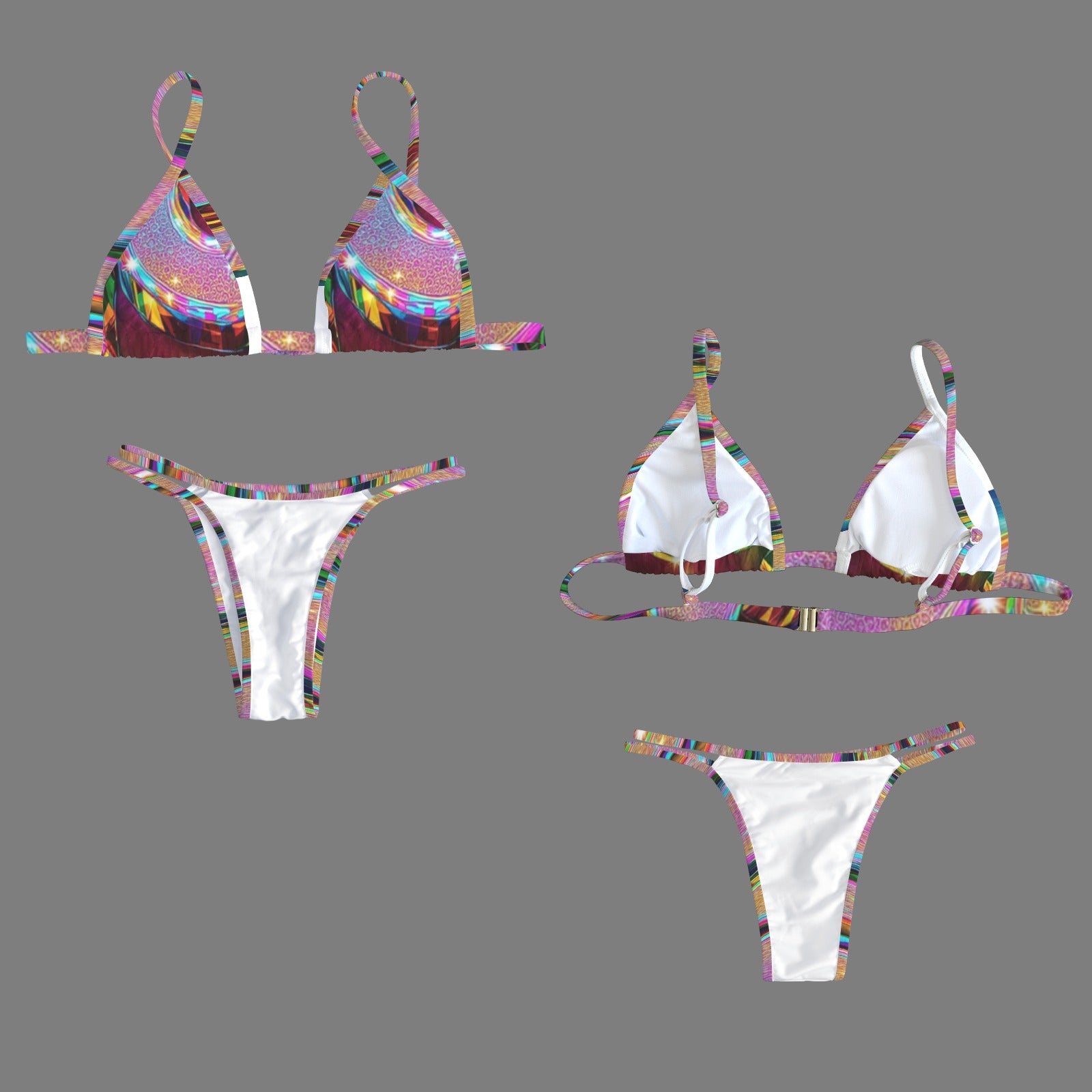 Floral Tie-Dye bikini 2