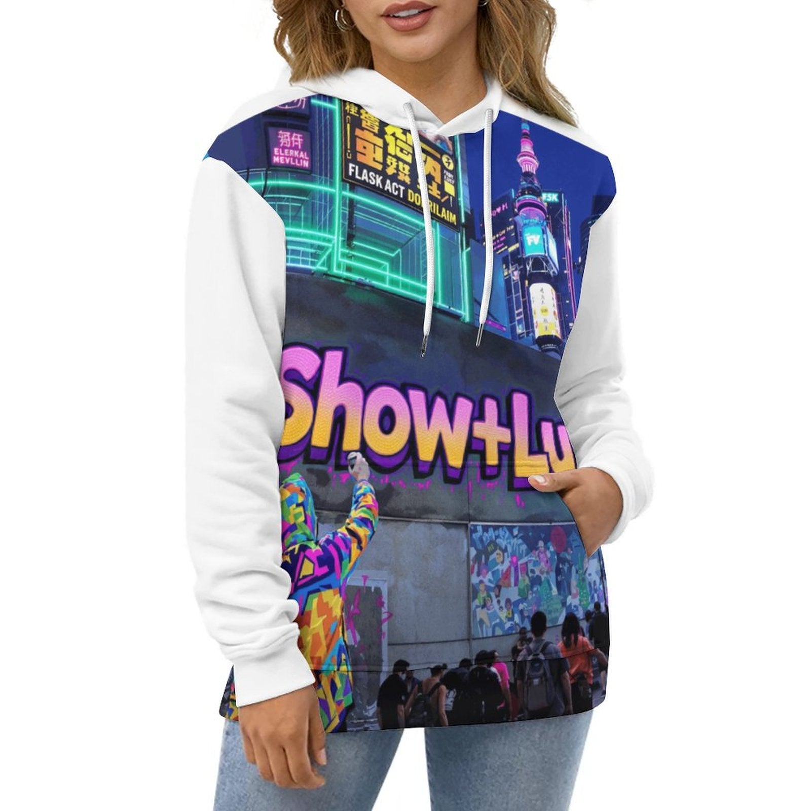 S+L Street Art Hoodie with Double-layer Cap