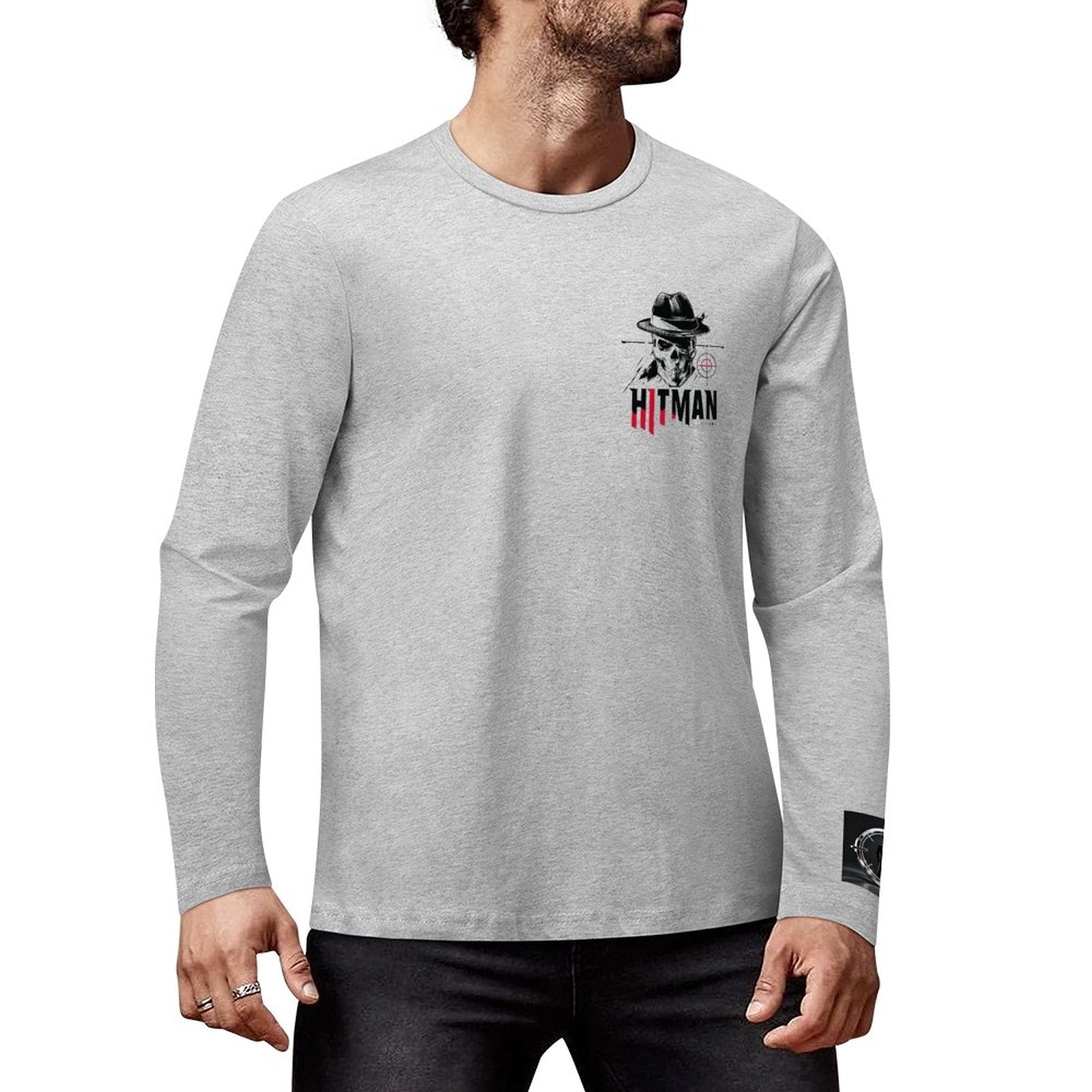 HITMAN INK "X" Cotton Men's Long Sleeve T-shirt