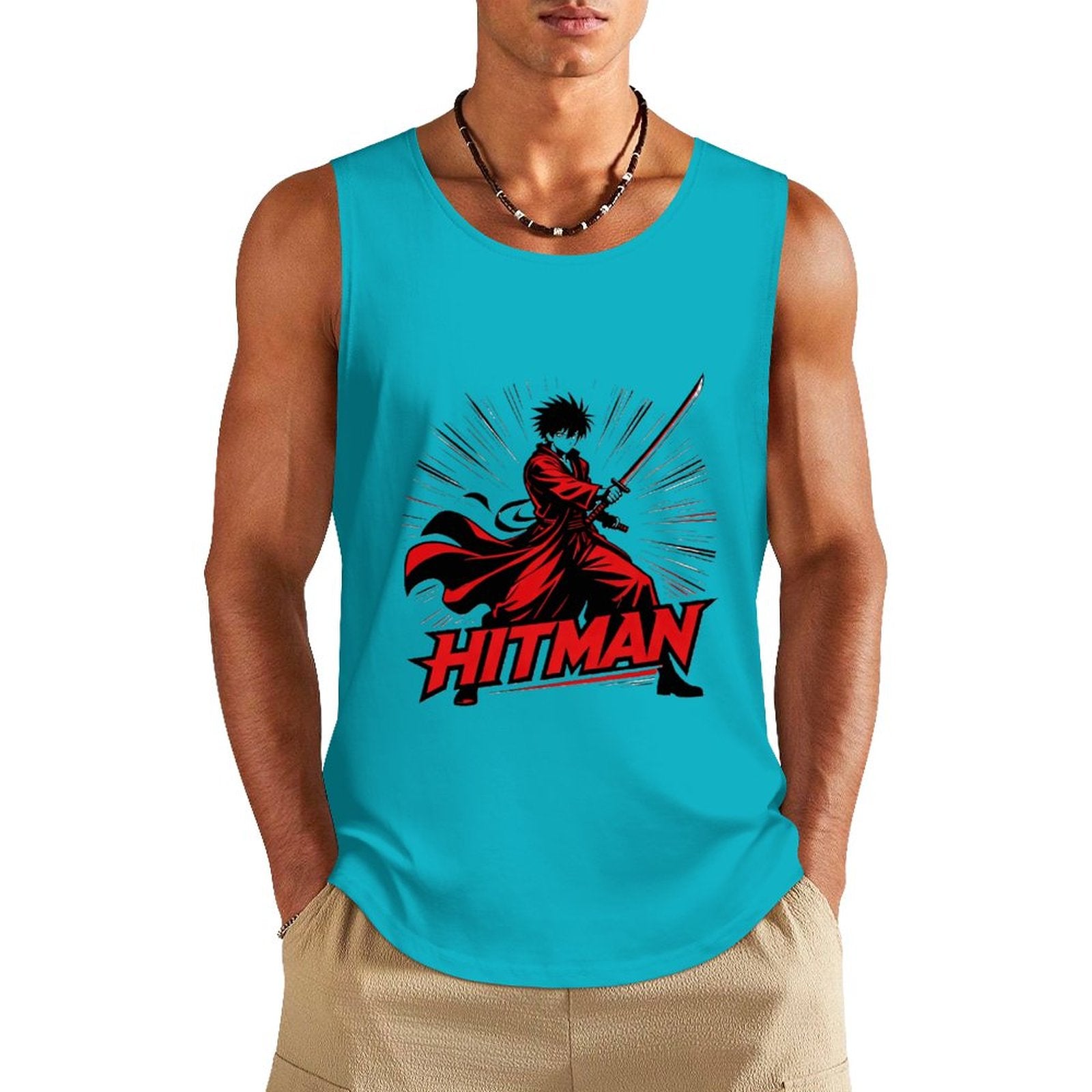 HITMAN INK "Anime" Men's Cotton Tank Top