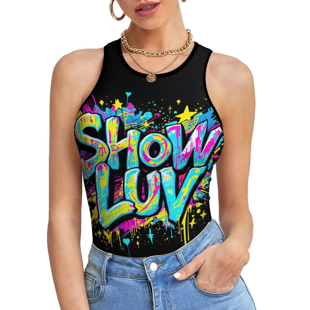 S+L Paint Splatter Short Tank Top