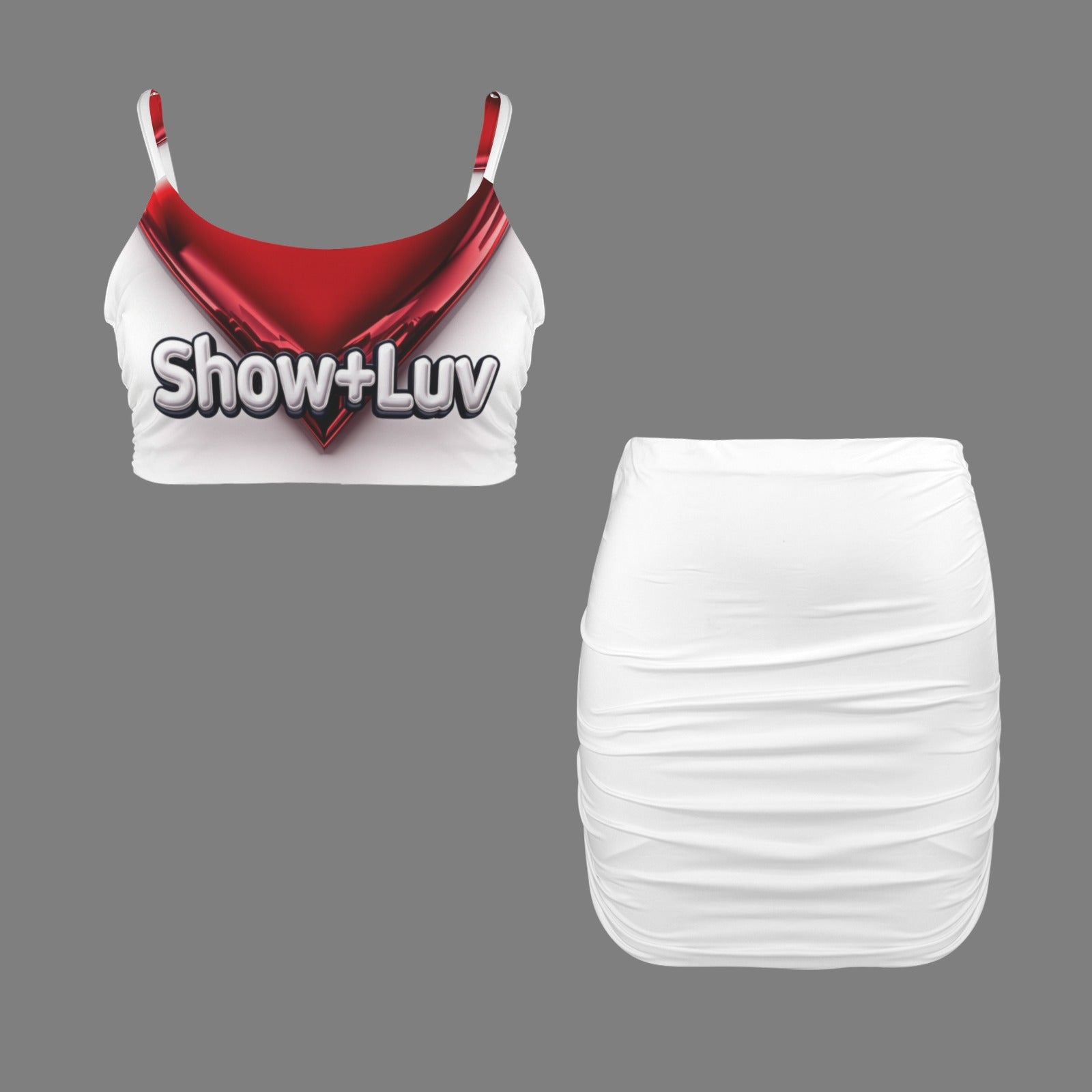 S+L Logo White Letters 2 Piece Skirt & Tank-top