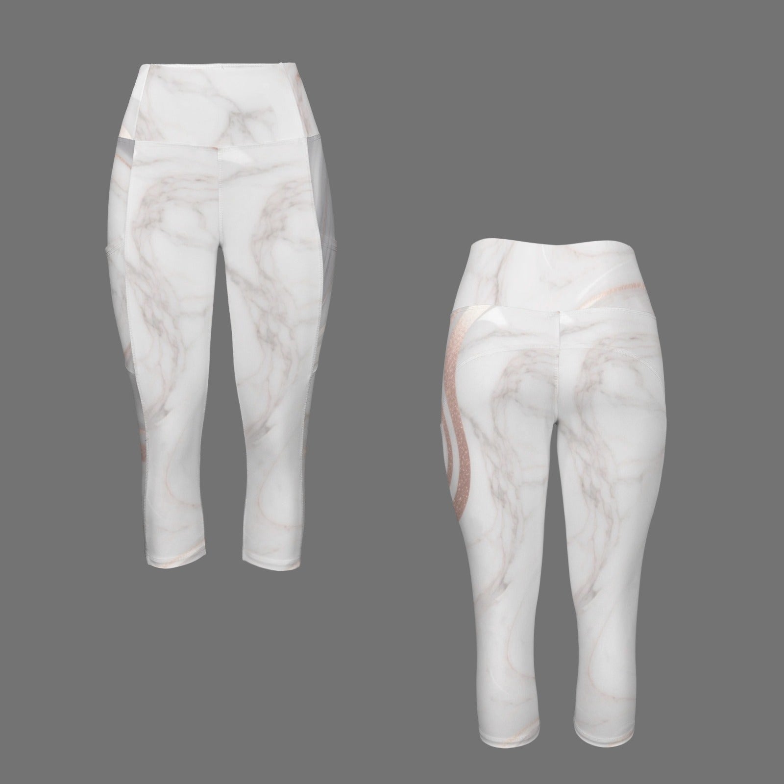 S+L Marble Yoga Capri Leggings