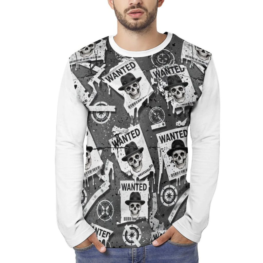 HITMAN INK "WANTED" Men's Cotton T-Shirt