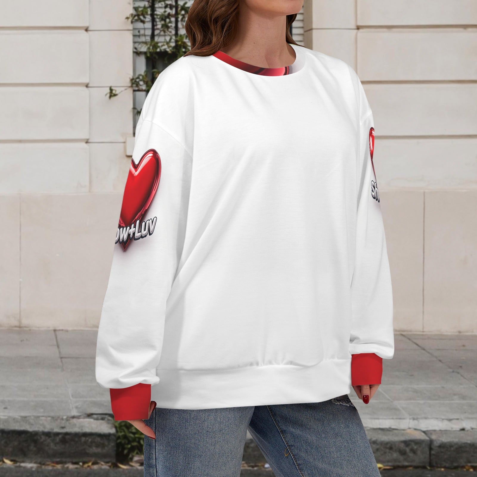 S+L Logo heart white letters Long Sleeve