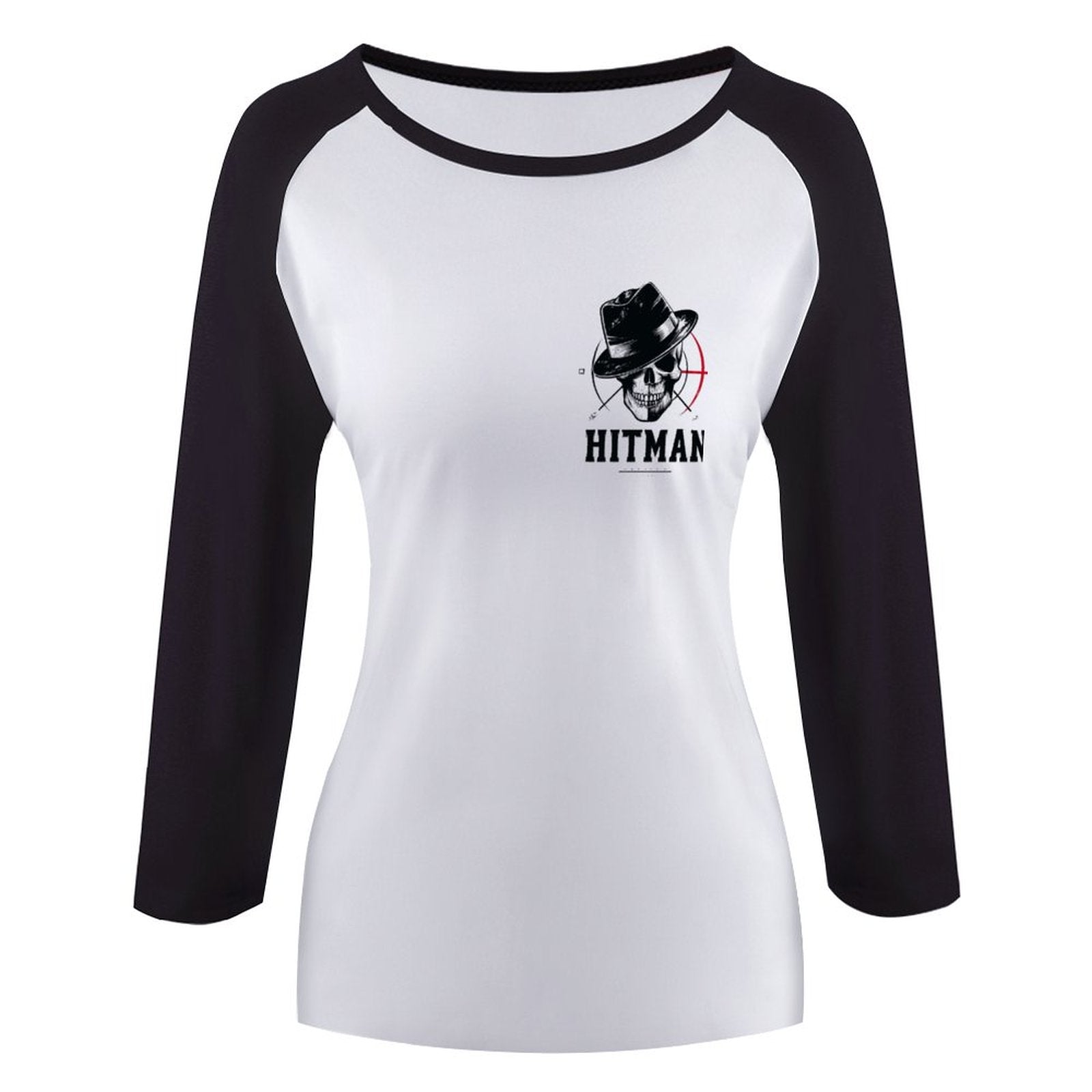 HITMAN INK Raglan Women's 3/4 Sleeve T-shirt