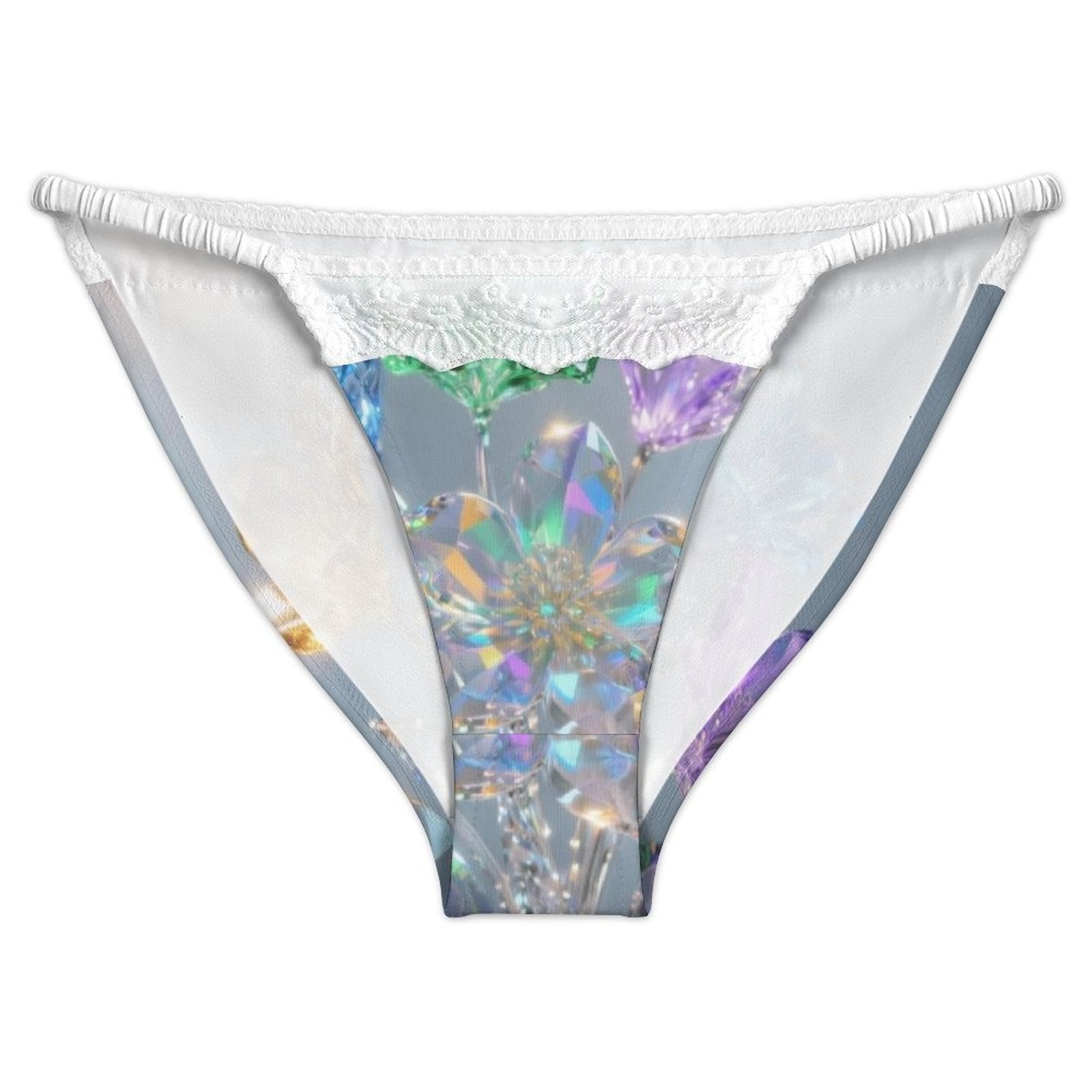 S+L "Crystal Flowers" Lace Thong